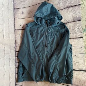 L.L.Bean Hooded Zip Up Windbreaker